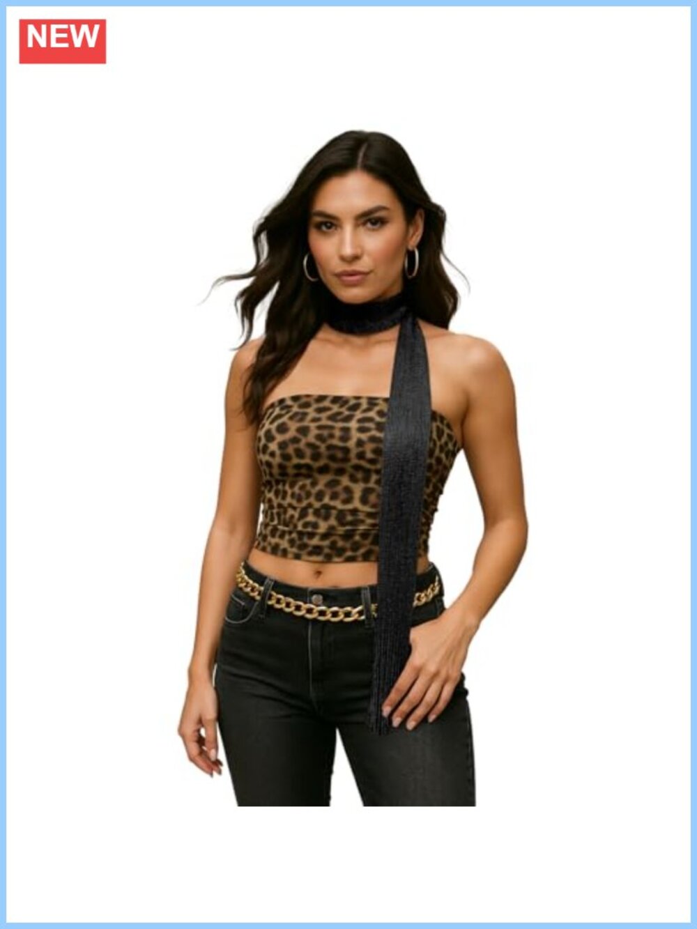 Sequined Skinny Scarf Lightweight Rave Neck Wrap Festival Belt Accessory